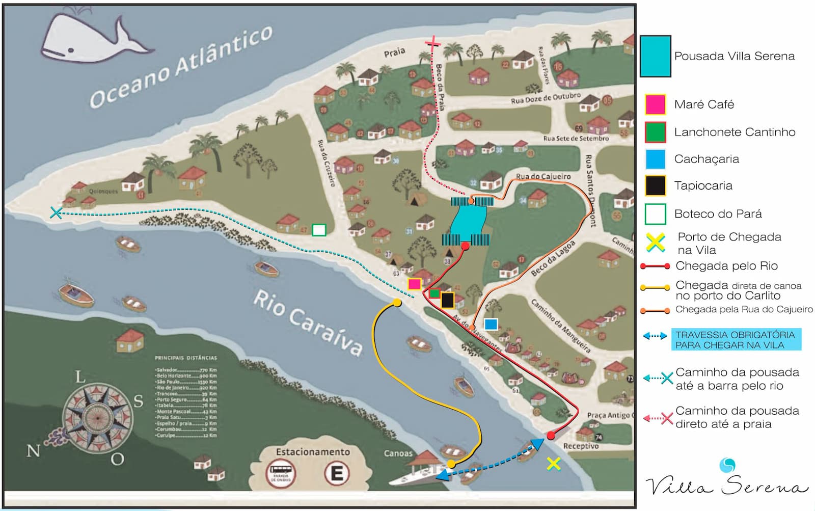 pousada caraiva mapa 2 163322